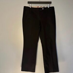 Classic Black Straight-Leg Dress Pants